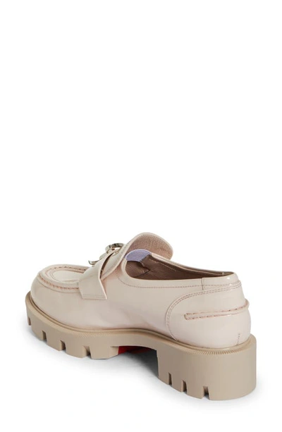 Shop Christian Louboutin Cl Loafer In Leche