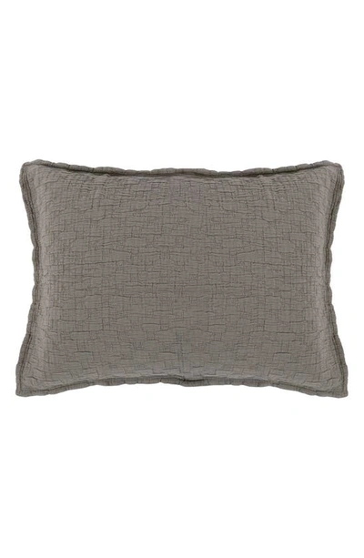 Shop Pom Pom At Home Ojai Textured Cotton Sham In Pebble