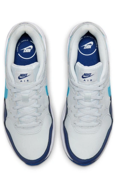 Shop Nike Air Max Sc Sneaker In Pure Platinum/ Blue/ White