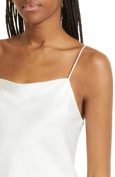 Shop Alice And Olivia Harmony Satin Camisole In Off White