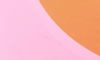 Shop L*space Finneas Contrast Trim Bikini Top In Tangerine/ Guava