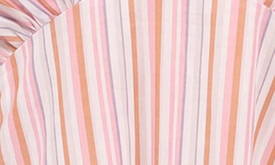 Shop Everyday Ritual Heidi Nightgown In Verona Pink Stripe