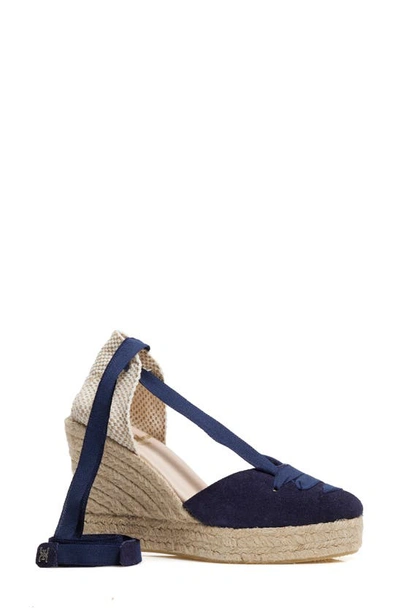 Shop Sam Edelman Margherita Espadrille Wedge In Navy