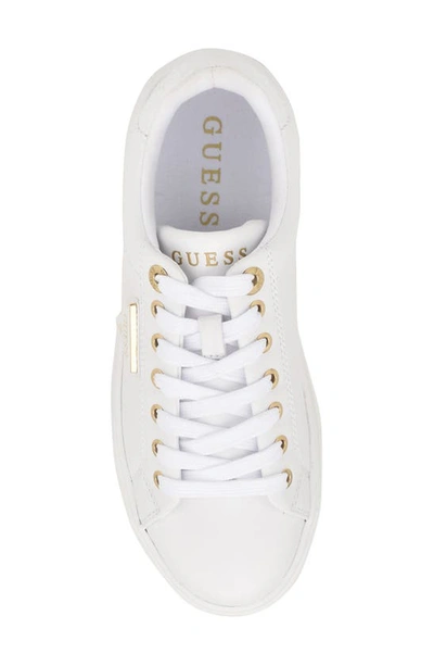 Shop Guess Denesa Platform Sneaker In White 145