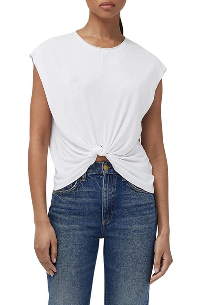 Shop Rag & Bone Jenna Knotted Muscle Tee In White