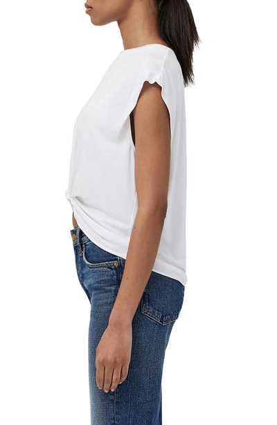 Shop Rag & Bone Jenna Knotted Muscle Tee In White