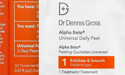 Shop Dr Dennis Gross Alpha Beta® Peel Original Formula, 30 Count