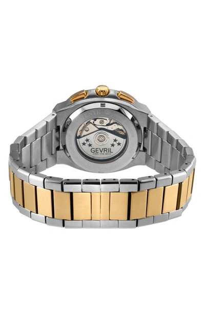 Shop Gv2 Potente Automatic Chronograph Stainless Steel Bracelet Watch, 40mm In Two Toned