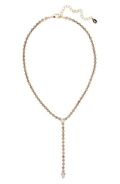 Shop Sorrelli Lena Crystal Tennis Chain Y-necklace