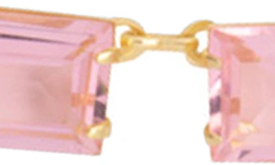 Shop Sorrelli Julianna Emerald Cut Crystal Necklace In First Kiss