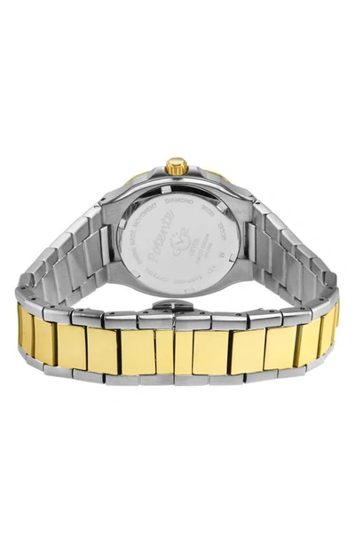 Shop Gv2 Potente Two-tone Swiss Diamond Bracelet Watch, 33mm In Two Toned Ss Ipyg