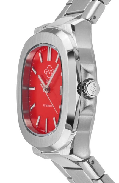 Shop Gv2 Potente Swiss Automatic Bracelet Watch, 40mm In Stainless Steel