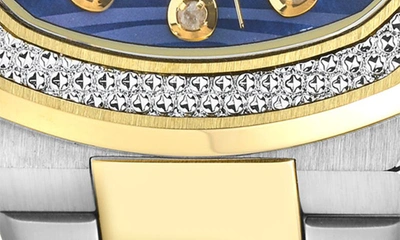 Shop Gv2 Potente Two-tone Swiss Diamond Bracelet Watch, 33mm In Two Toned Ss Ipyg