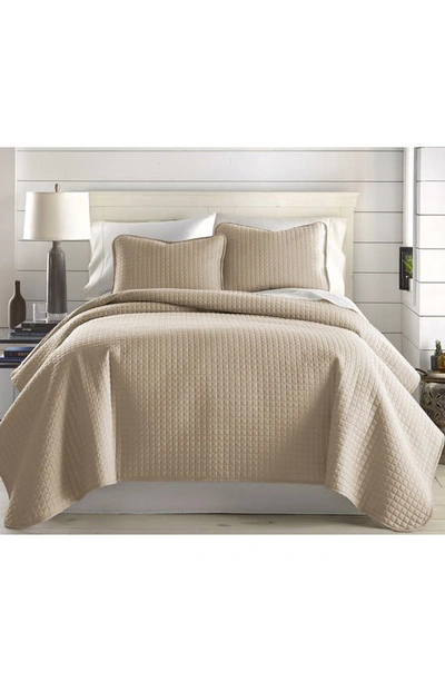 Southshore Fine Linens Vilano Springs Oversized Quilt Set In Soft Sand