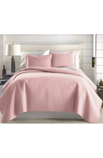 Shop Southshore Fine Linens Vilano Springs Oversized Quilt Set In Pink
