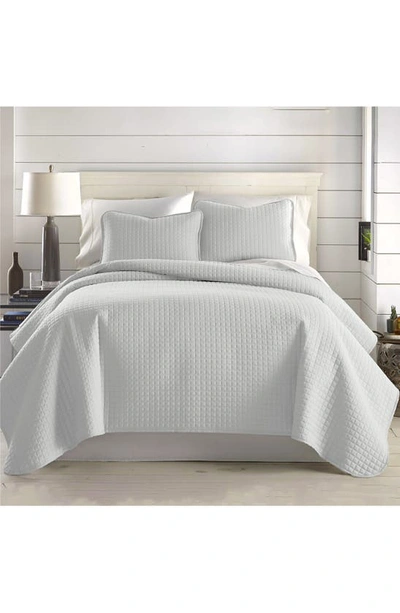 Southshore Fine Linens Vilano Springs Oversized Quilt Set In Light Grey