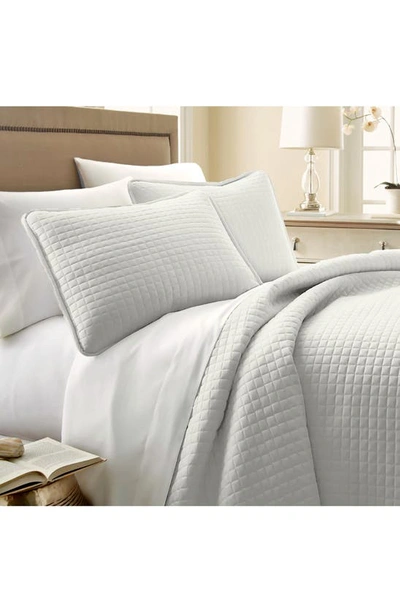 Southshore Fine Linens Vilano Springs Oversized Quilt Set In Light Grey