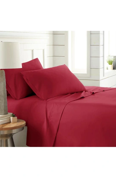 Southshore Fine Linens Classic Soft & Comfortable Brushed Microfiber Sheet Set In Chili Pepper