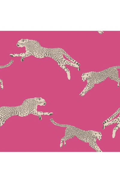 Shop Wallpops Cheetah Print Wallpaper In Pink