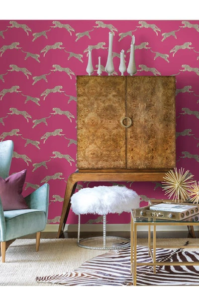 Wallpops Cheetah Print Wallpaper In Pink