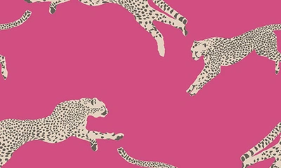 Shop Wallpops Cheetah Print Wallpaper In Pink