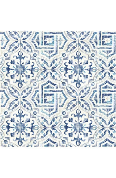 Shop Wallpops Sonoma Spanish Tile Wallpaper In Blue