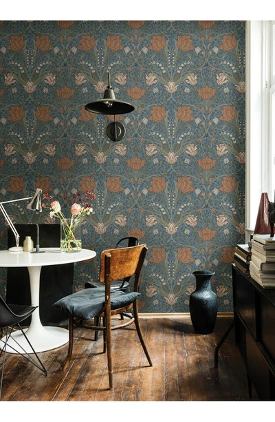 Shop Wallpops Filippa Tulip Wallpaper In Blue