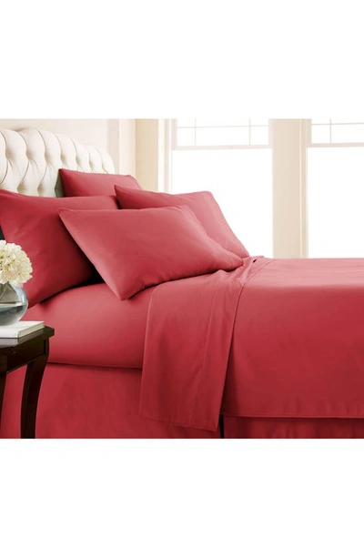 Southshore Fine Linens Vilano Springs Extra Deep Pocket Sheet Set In Chili Pepper