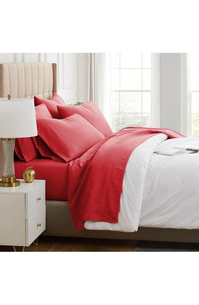Southshore Fine Linens Vilano Springs Extra Deep Pocket Sheet Set In Chili Pepper