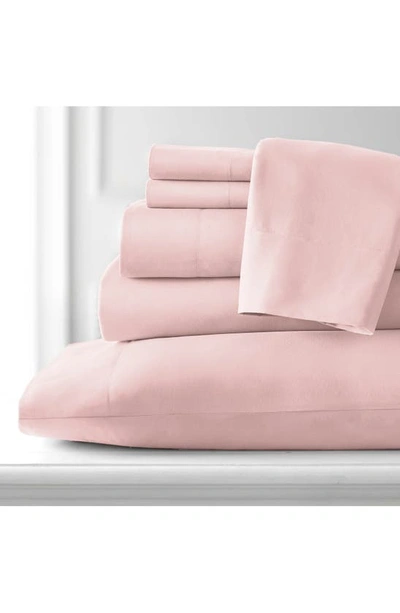 Southshore Fine Linens Vilano Springs Extra Deep Pocket Sheet Set In Pink