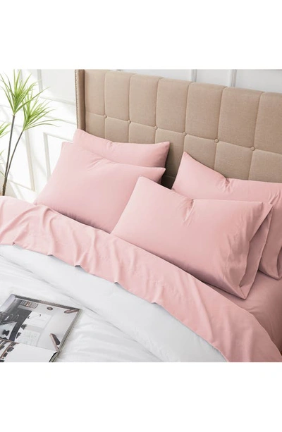 Southshore Fine Linens Vilano Springs Extra Deep Pocket Sheet Set In Pink