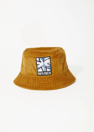 Shop Afends Corduroy Bucket Hat In Yellow