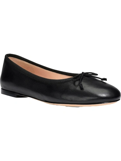 Shop Kate Spade Honey Womens Leather Comfort Fit Ballet Flats In Black