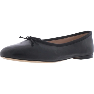 Shop Kate Spade Honey Womens Leather Comfort Fit Ballet Flats In Black