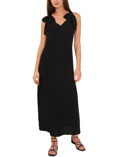 Shop Riley & Rae Womens V-neck Long Maxi Dress In Black