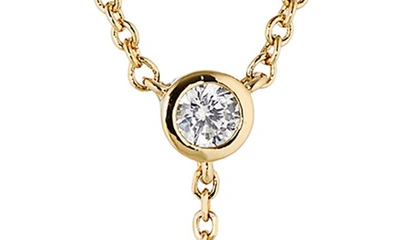 Nadri Dot Dot Dot Cultured Pearl Y-necklace In Gold With Pearl