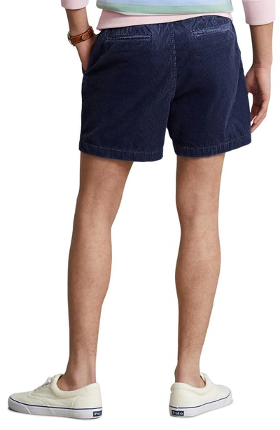 Shop Polo Ralph Lauren Classic Fit Prepster Cotton Corduroy Shorts In Boston Navy
