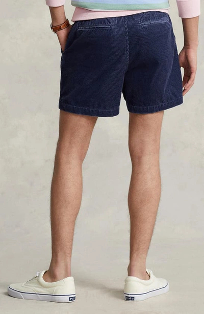 Shop Polo Ralph Lauren Classic Fit Prepster Cotton Corduroy Shorts In Boston Navy