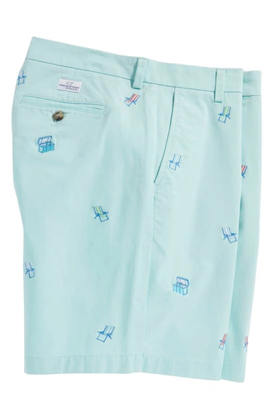 Vineyard Vines Men's Embroidered Breaker Shorts - Crystal Blue - Size 30