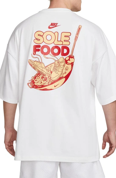 Shop Nike Sole Food Graphic Crewneck T-shirt In White