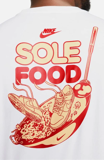 Shop Nike Sole Food Graphic Crewneck T-shirt In White