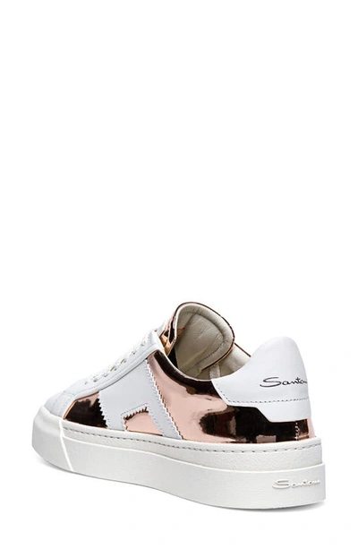 Shop Santoni Low Top Sneaker In White-i30