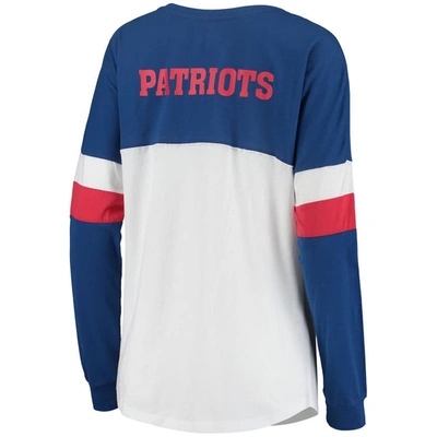 New Era Women's New England Patriots Color Block Grey T-Shirt