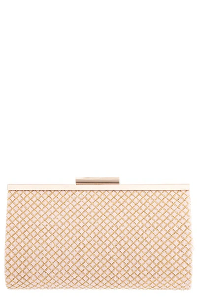 Shop Nina Willow Clutch In Champage/ Gold