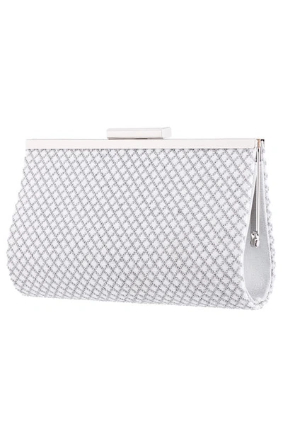 Shop Nina Willow Clutch In Silver