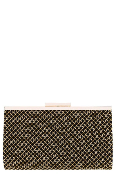 Shop Nina Willow Clutch In Black/ Gold