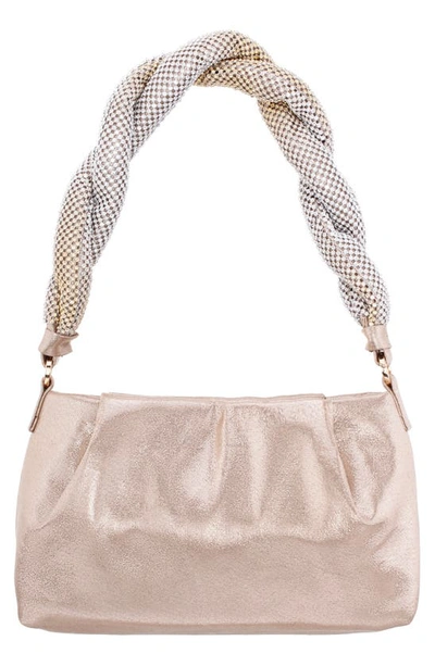 Shop Nina Becca Shoulder Bag In Taupe