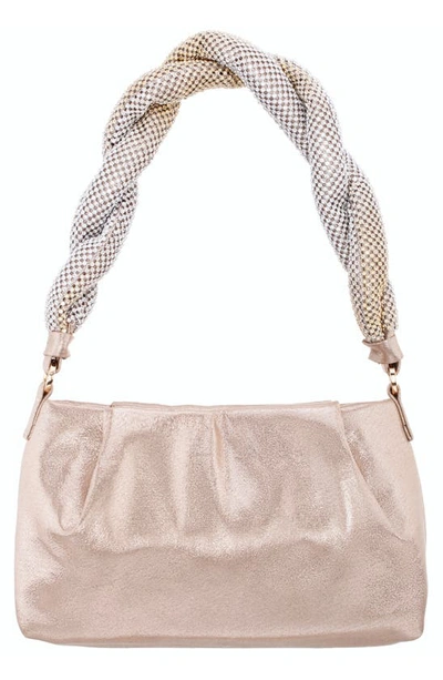 Shop Nina Becca Shoulder Bag In Taupe