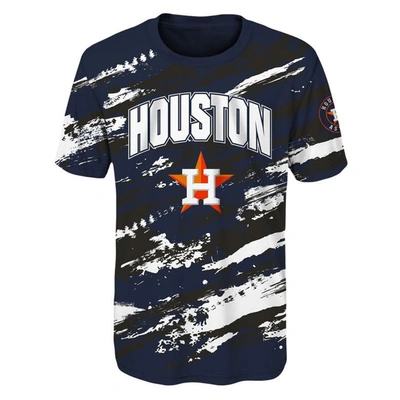 Shop Outerstuff Youth Navy Houston Astros Stealing Home T-shirt