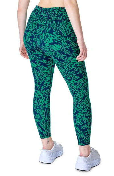 Shop Sweaty Betty Power Pocket Workout Leggings In Green Butterfly Print
